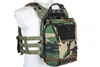 Kamizelka typu Plate Carrier z panelem szturmowym - Woodland
